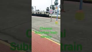 Chennai local Suburban train service #railwayline #youtubeshorts #railway