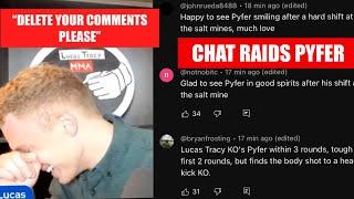 LUCAS TRACY REACTS TO JOE PYFERS PODCAST AND CHAT RAIDS THE COMMENTS