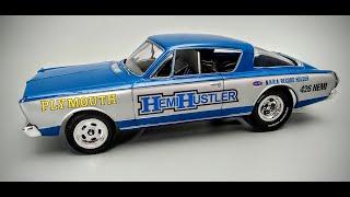 1966 Plymouth Barracuda Hemi Hustler Dragster 1/25 Scale Model Kit Build How To Assemble Paint Decal