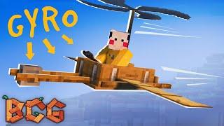 Moving to Lasagne Island in a Gyrocopter in MINECRAFT BIG CHAD GUYS #5