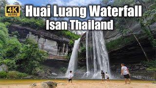 [4K] Enjoy The Beautiful Waterfall in Isan Thailand | Huai Luang Waterfall | Ubonratchathani