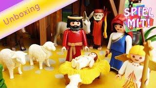 Playmobil Krippe mit Stall - Unboxing von Playmobil 4884 Spielzeug