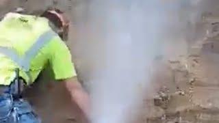 CITY LOCATES WRONG WATER-MAIN CAUSING NEAR DISASTER!!  | + HOT TAP |