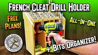 French Cleat Bit City: The ULTIMATE Drill Tool Holder + Bit Organizer!