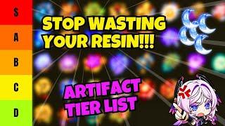 Ultimate Genshin ARTIFACT TIER LIST - Save your time and resin!