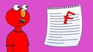 Elmo Badly Fails his Test