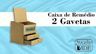 Caixa Remédios Duas Gavetas