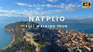 Exploring Nafplio, Greece : Charming Streets, Lively Cafes & Stunning Views from Palamidi ! [4K]