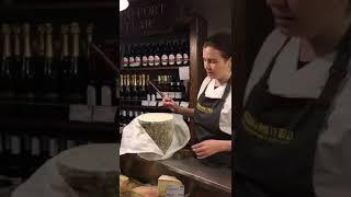 Hero Hirsh demonstrates how to iron a Stilton Cheese. Academy of Cheese Level Two