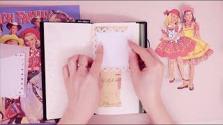 ASMR | Bujo decoration with vintage paper dolls | no talking