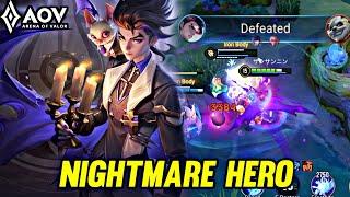 AOV : KAINE GAMEPLAY | NIGHTMARE HERO - ARENA OF VALOR LIÊNQUÂNMOBILE ROV