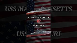 Compare ship in Modern Warship ( USS MASSACHUSETTS VS USS MISSOURI ) #modernwarships#game#compare