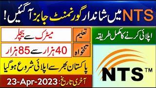 NTS New Government Jobs in Pakistan 2023 Online Apply - Latest Govt Jobs Vacancies in Pakistan Today