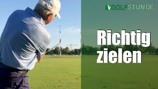 Richtig zielen und ausrichten beim Golf