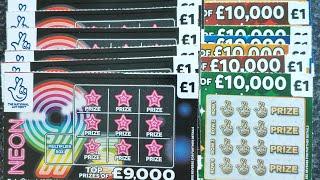 New neon 9s vs good luck scratch cards £20 in play