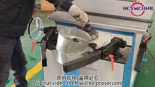 Round Duct Electric Elbow Making Machine With Speed Adjustable