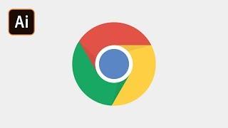 Как сделать логотип Google Chrome в Adobe Illustrator