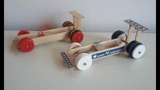 Wow! How to make a Rubber Band Dragster Car at Home from Popsicle sticks – Simple DIY toy