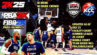 NBA 2K25 ANDROID USA VS SERBIA PARIS OLYMPICS WITH DARK CROWD GAMEPLAY V98 UPDATED