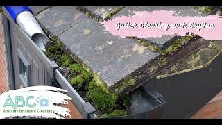 Gutter Clearing using a SkyVac Wet & Dry Vacuum