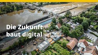 Digitale Präzision an der Schleuse Hessigheim | BAUER Spezialtiefbau GmbH