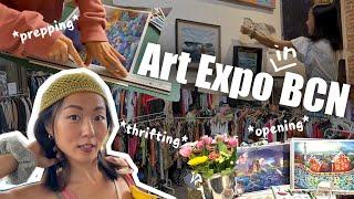 Prep my art expo in Barcelona _ Pt.2   * Thrifting Outfit * Installation * Opening Party