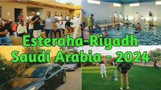 Esteraha Tour in Riyadh Saudi Arabia 2024 | Eid Milan with Friends | Riyadh Esteraha 2024 l Esteraha