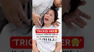 Husband ‘FORCED’ Wife to the CHIROPRACTOR‼️  #neckpain #Chiropractic #Trending #Short