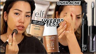 NEW $8 soft glam foundation wear test  ELF COSMETICS SUMMER 2024