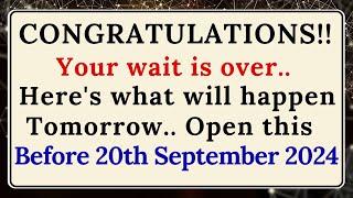 CONGRATULATIONS!!  Your wait is over.. Here's what will happen Tomorrow.. Open this