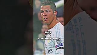 This is a 3 seconds song Ronaldo version #viralshort #football