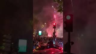Fans LIGHT UP Paris after PSG's Champions League triumph  #PSG #Paris