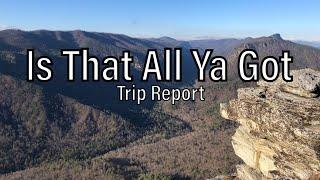 Linville Gorge Wilderness - Is That All Ya Got Loop - Pisgah NF NC | 3-day Backpacking Report