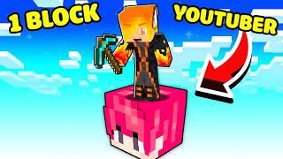 JackVN Sinh Tồn Trên 1 Block YOUTUBER Trong Minecraft