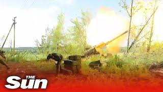 Donetsk People's Republic militias fire missiles at Ukraine forces