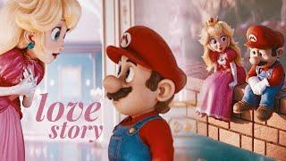 Peach & Mario || Love Story (super mario bros the movie)