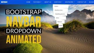 Bootstrap Navbar Dropdown Animation