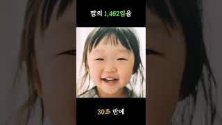 딸을 매일 찍었더니 1462장의 사진이 모였다 - 30초로 압축 #shorts