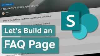 Microsoft SharePoint | Let's Build an FAQ Page