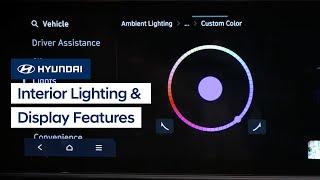 Interior Lighting and Display Features for ccNC Touchscreens | Hyundai