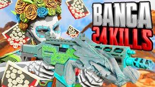 AMAZING Bangalore 24 KILLS and 4,500 Damage Apex Legends Gameplay Season 21