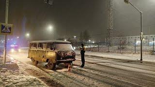 Первый пеший сбит по первому снегопаду