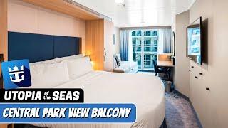 Utopia of the Seas | Central Park View Balcony Walkthrough Tour | Royal Caribbean | 2024