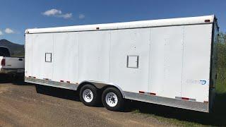 Enclosed race car and jr. dragster trailer