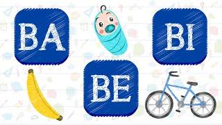 BA - BE - BI - BO - BU - BÃO - Aprenda a formar as sílabas em português com exemplos - Silabando