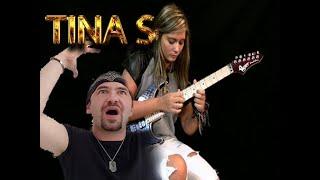 STOP AND WATCH THIS  TINA S - MEDLEY  - PINK FLOYD, MALMSTEEN, MOORE, S.VAI, VIVALDI (REACTION)