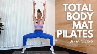 TOTAL BODY MAT PILATES | 20 minute workout (optional light weights).. Ashley Freeman