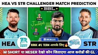 HEA vs STR Dream11, HEA vs STR Dream11 Prediction, Brisbane Heat Vs Adelaide Strikers BBL Dream11