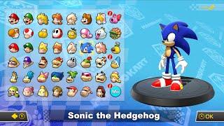 What if you play Sonic in Mario Kart 8 Deluxe (DLC Courses) 4K