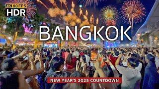  4K HDR | Bangkok New Year’s 2025 countdown | Most Beautiful New Year Fireworks Of Thailand 